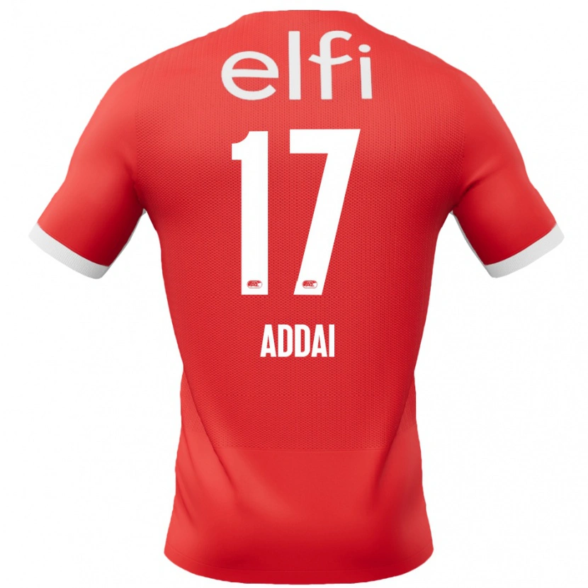 Danxen Kinder Jayden Addai #17 Rot Weiß Heimtrikot Trikot 2024/25 T-Shirt Schweiz