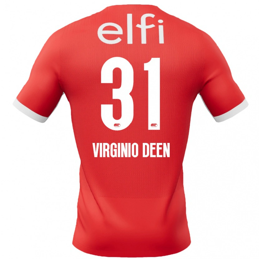 Danxen Kinder Daniël Virginio Deen #31 Rot Weiß Heimtrikot Trikot 2024/25 T-Shirt Schweiz