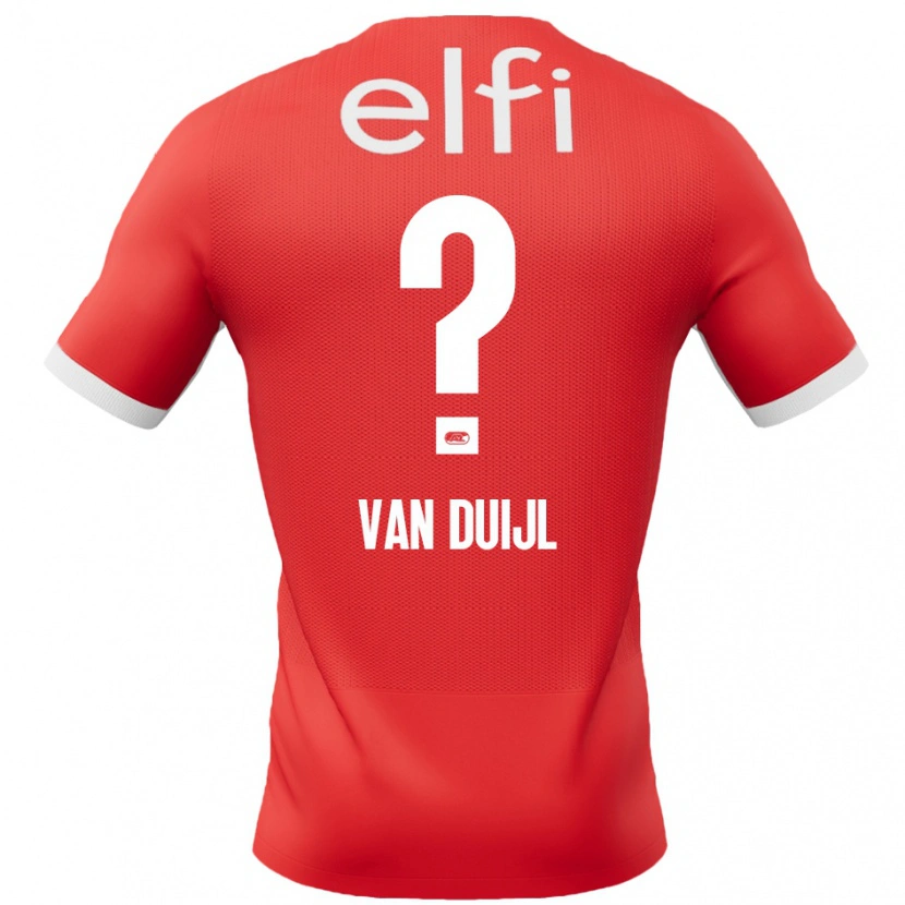 Danxen Kinder Billy Van Duijl #0 Rot Weiß Heimtrikot Trikot 2024/25 T-Shirt Schweiz