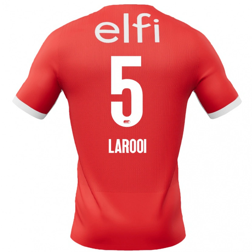 Danxen Kinder Finn Larooi #5 Rot Weiß Heimtrikot Trikot 2024/25 T-Shirt Schweiz