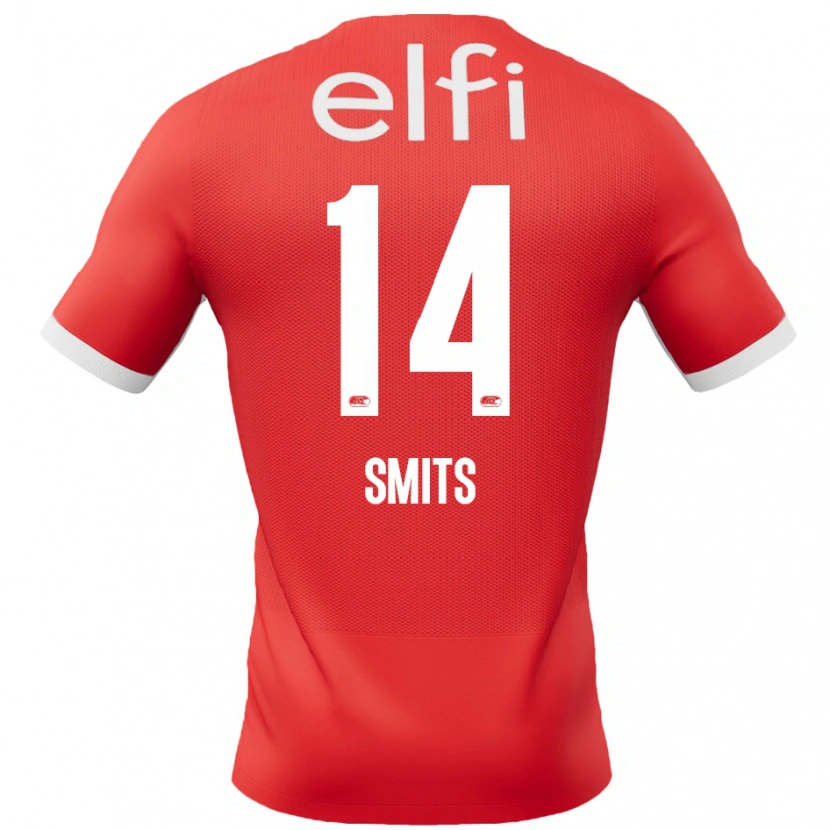 Danxen Kinder Anthony Smits #14 Rot Weiß Heimtrikot Trikot 2024/25 T-Shirt Schweiz