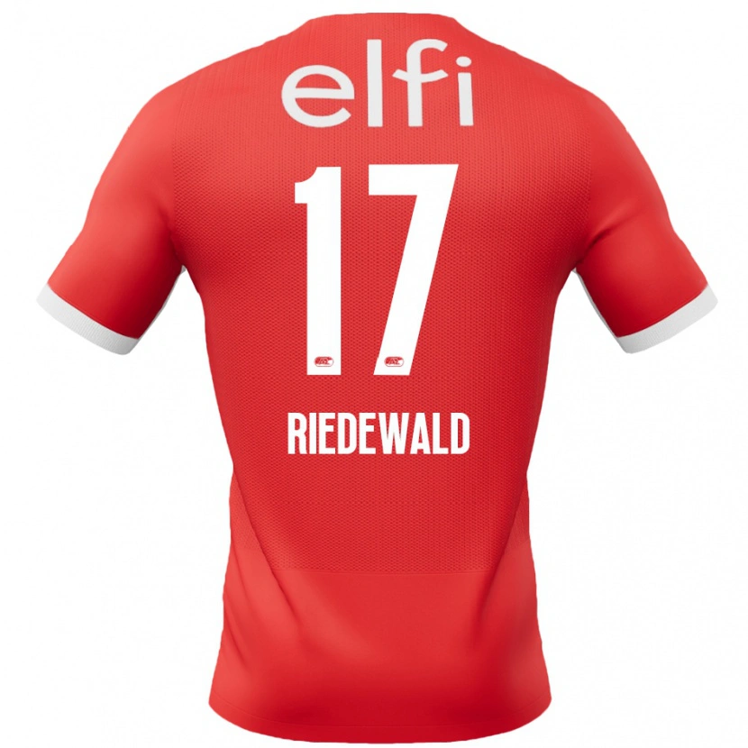 Danxen Kinder Kenzo Riedewald #17 Rot Weiß Heimtrikot Trikot 2024/25 T-Shirt Schweiz