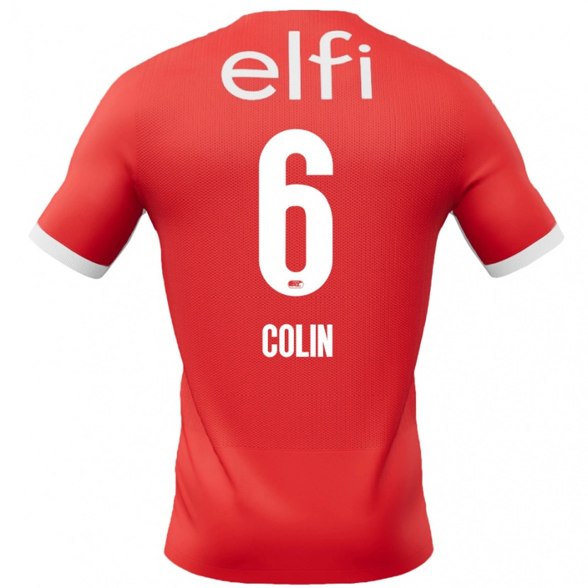 Danxen Kinder Isa Colin #6 Rot Weiß Heimtrikot Trikot 2024/25 T-Shirt Schweiz