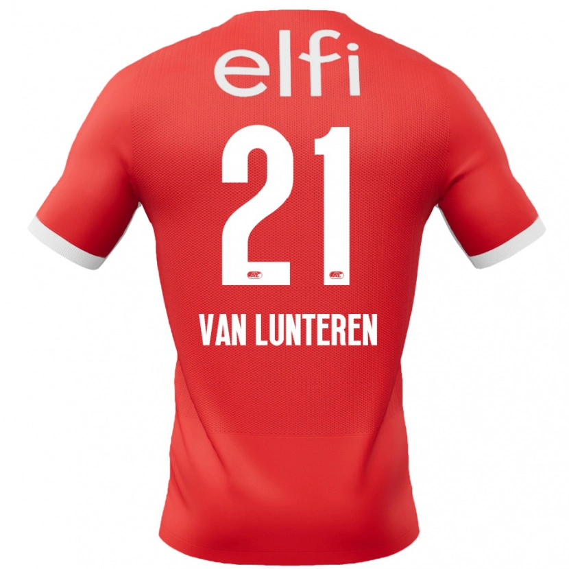 Danxen Kinder Desiree Van Lunteren #21 Rot Weiß Heimtrikot Trikot 2024/25 T-Shirt Schweiz