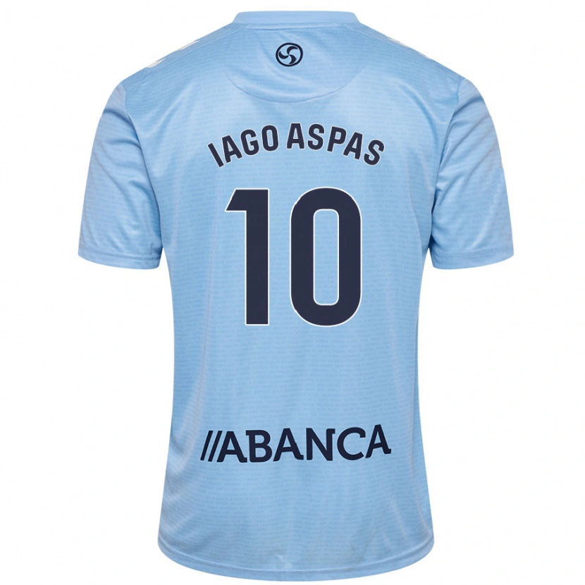 Danxen Kinder Iago Aspas #10 Himmelblau Heimtrikot Trikot 2024/25 T-Shirt Schweiz