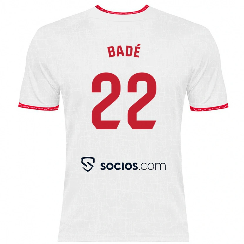 Danxen Kinder Loïc Badé #22 Weiß Rot Heimtrikot Trikot 2024/25 T-Shirt Schweiz