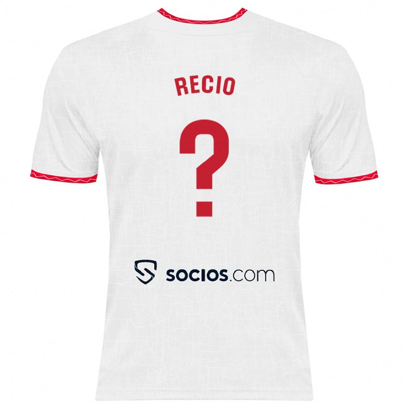 Danxen Kinder Sergio Recio #0 Weiß Rot Heimtrikot Trikot 2024/25 T-Shirt Schweiz