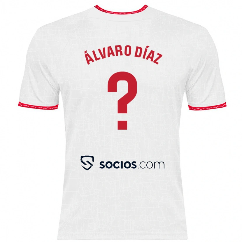 Danxen Kinder Álvaro Díaz #0 Weiß Rot Heimtrikot Trikot 2024/25 T-Shirt Schweiz