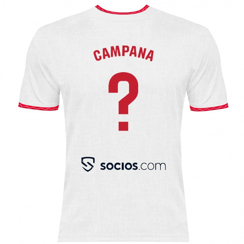 Danxen Kinder Massimo Campana #0 Weiß Rot Heimtrikot Trikot 2024/25 T-Shirt Schweiz