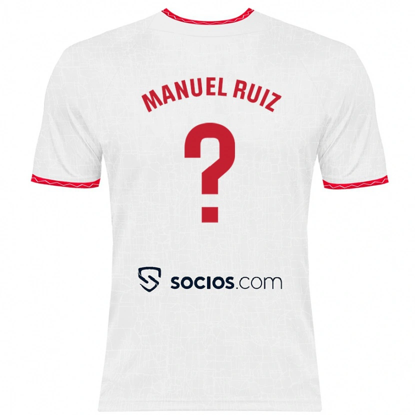 Danxen Kinder José Manuel Ruiz #0 Weiß Rot Heimtrikot Trikot 2024/25 T-Shirt Schweiz