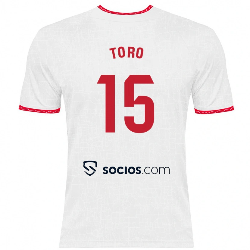 Danxen Kinder Juanan Toro #15 Weiß Rot Heimtrikot Trikot 2024/25 T-Shirt Schweiz