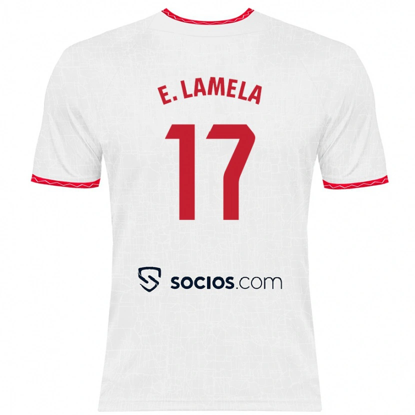 Danxen Kinder Erik Lamela #17 Weiß Rot Heimtrikot Trikot 2024/25 T-Shirt Schweiz