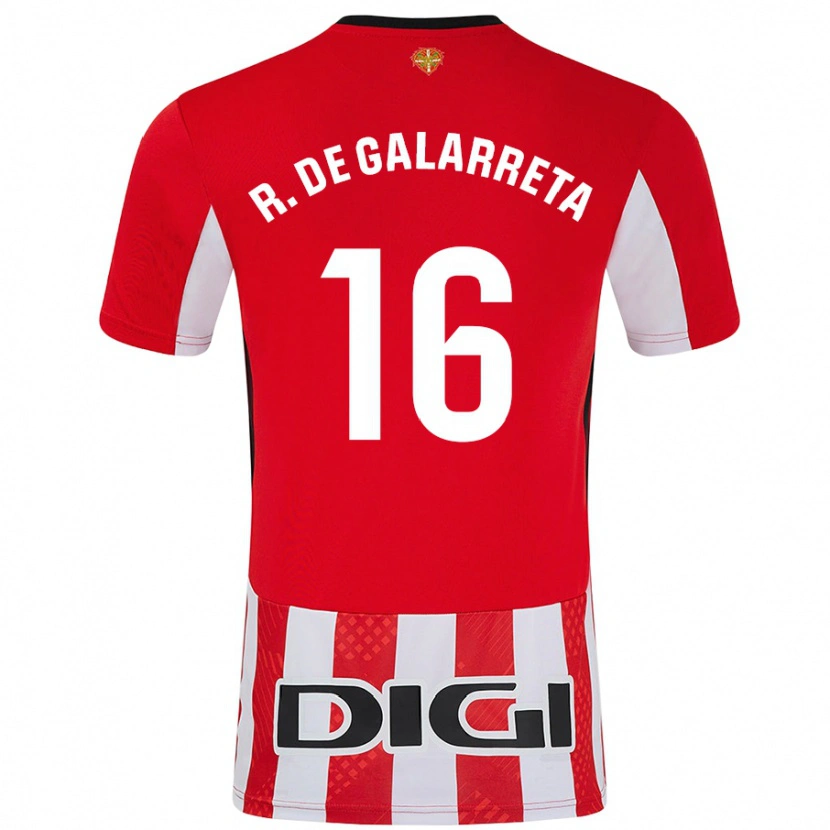 Danxen Kinder Iñigo Ruiz De Galarreta #16 Rot Weiß Heimtrikot Trikot 2024/25 T-Shirt Schweiz