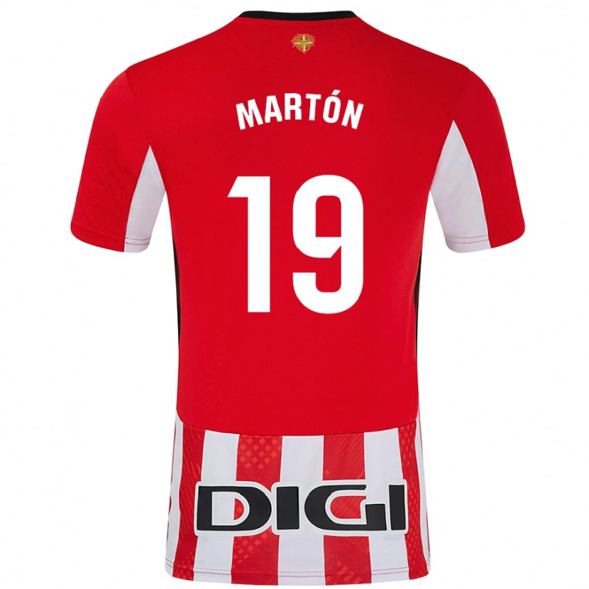 Danxen Kinder Javier Martón #19 Rot Weiß Heimtrikot Trikot 2024/25 T-Shirt Schweiz