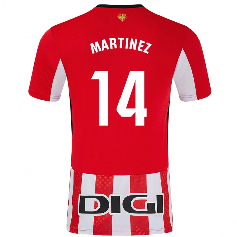 Danxen Kinder Pablo Martínez #14 Rot Weiß Heimtrikot Trikot 2024/25 T-Shirt Schweiz