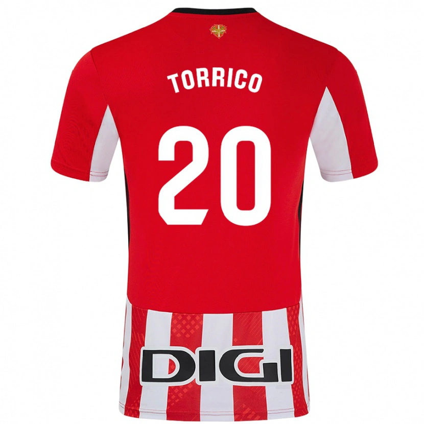 Danxen Kinder Aitor Torrico #20 Rot Weiß Heimtrikot Trikot 2024/25 T-Shirt Schweiz