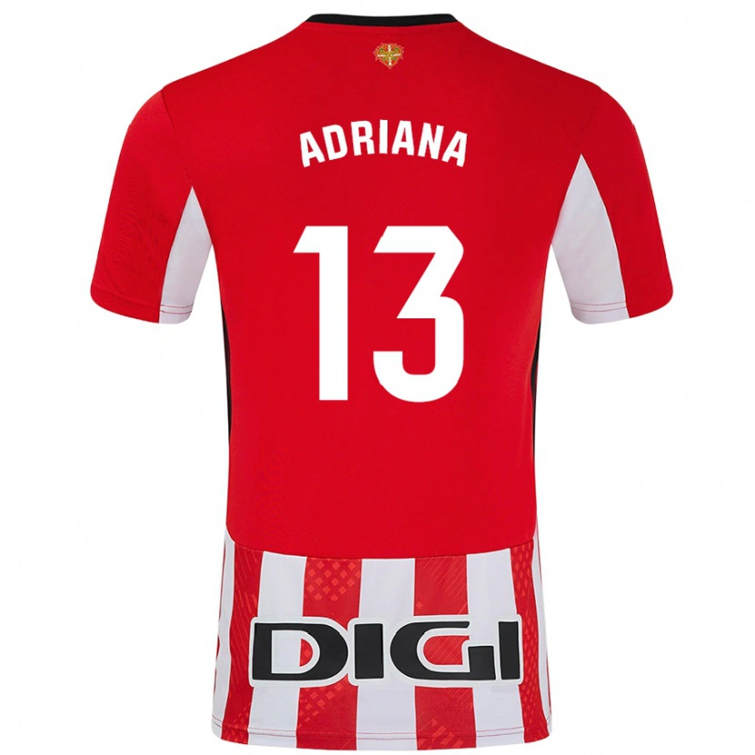 Danxen Kinder Adriana Nanclares Romero #13 Rot Weiß Heimtrikot Trikot 2024/25 T-Shirt Schweiz