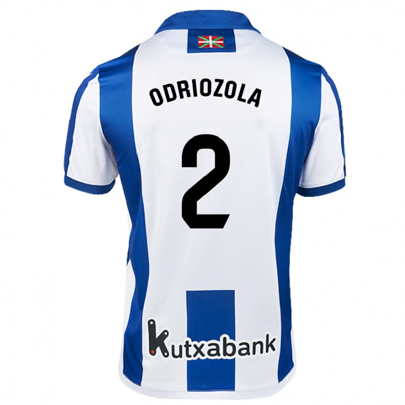 Danxen Kinder Álvaro Odriozola #2 Weiß Blau Heimtrikot Trikot 2024/25 T-Shirt Schweiz