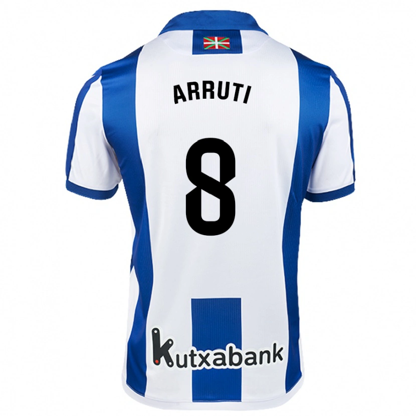 Danxen Kinder Martín Arruti #8 Weiß Blau Heimtrikot Trikot 2024/25 T-Shirt Schweiz