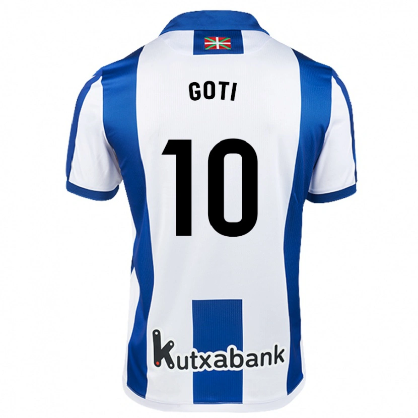 Danxen Kinder Mikel Goti #10 Weiß Blau Heimtrikot Trikot 2024/25 T-Shirt Schweiz