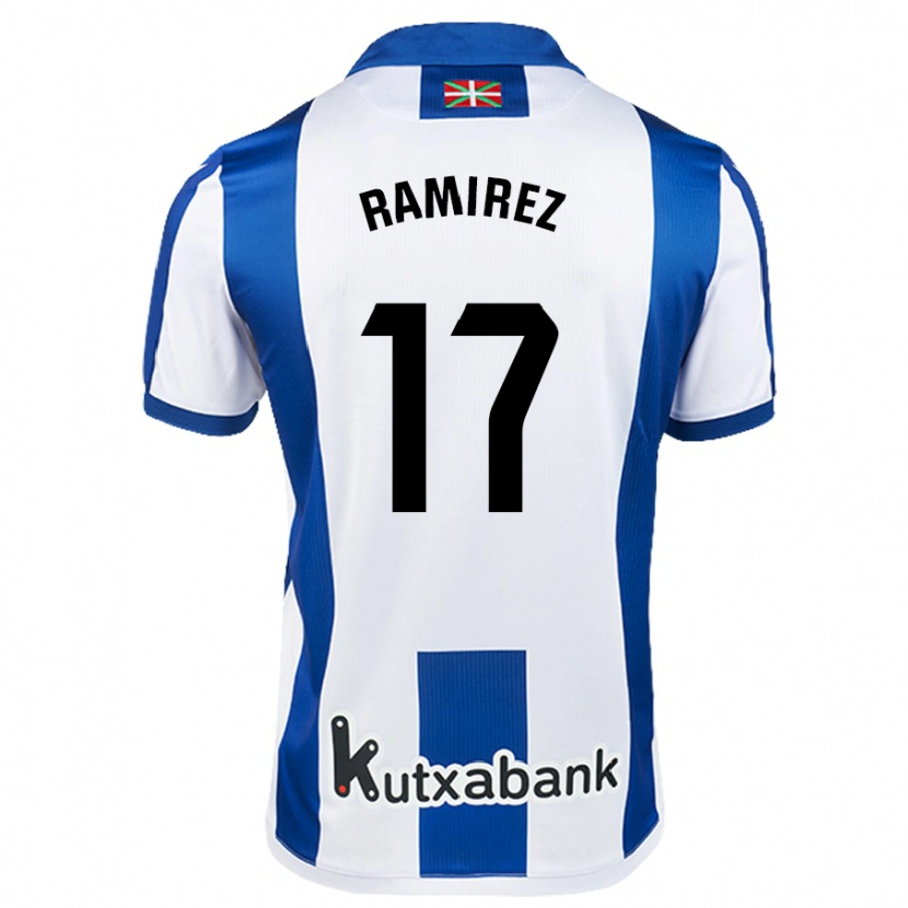 Danxen Kinder Darío Ramírez #17 Weiß Blau Heimtrikot Trikot 2024/25 T-Shirt Schweiz