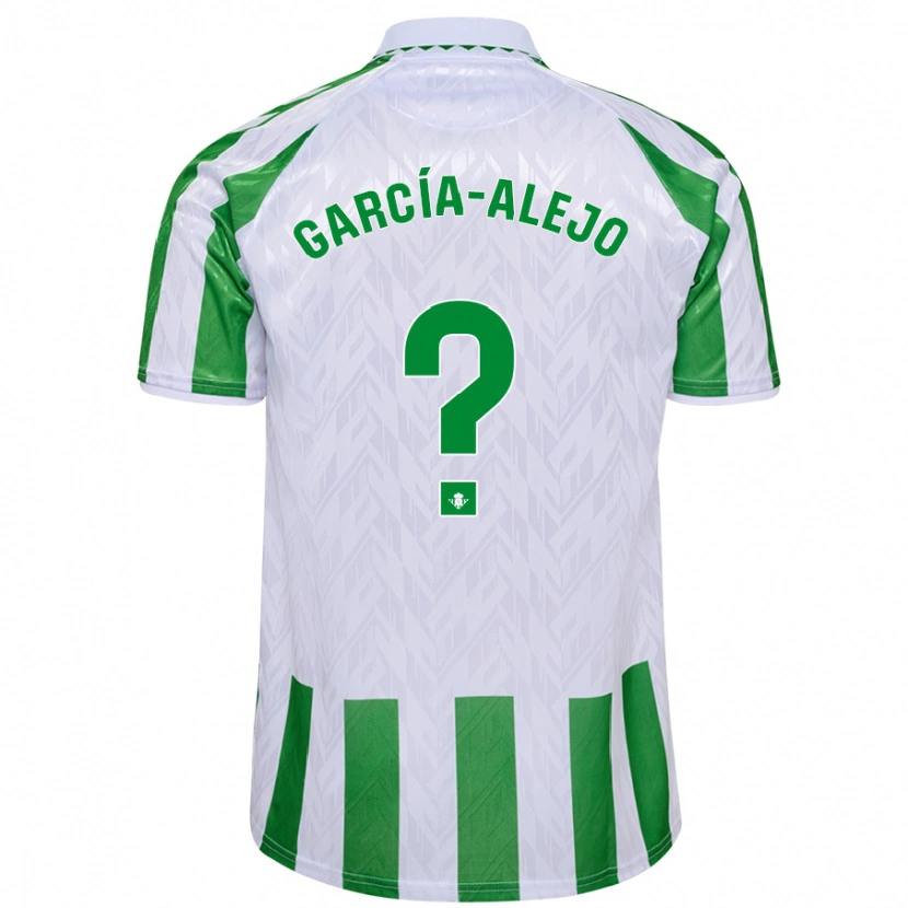 Danxen Kinder Raúl García-Alejo #0 Grün Weiße Streifen Heimtrikot Trikot 2024/25 T-Shirt Schweiz