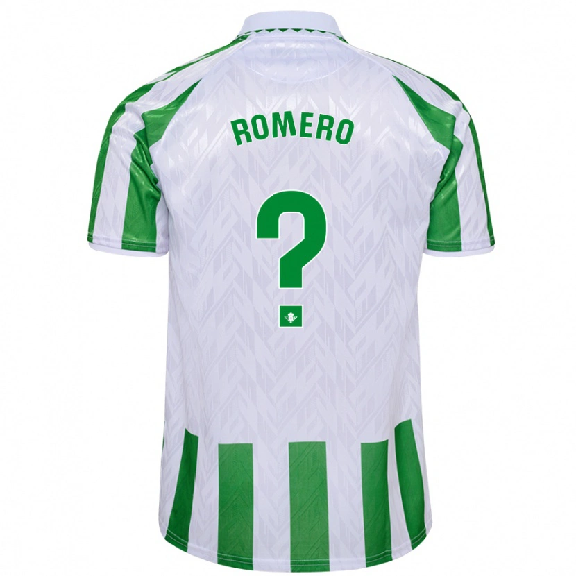 Danxen Kinder Dani Romero #0 Grün Weiße Streifen Heimtrikot Trikot 2024/25 T-Shirt Schweiz