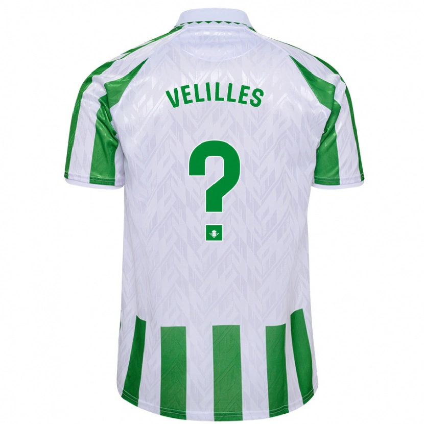 Danxen Kinder Luis Velilles #0 Grün Weiße Streifen Heimtrikot Trikot 2024/25 T-Shirt Schweiz