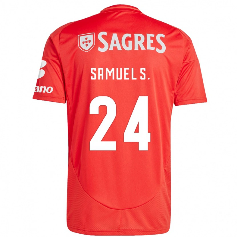 Danxen Kinder Samuel Soares #24 Rot Weiß Heimtrikot Trikot 2024/25 T-Shirt Schweiz