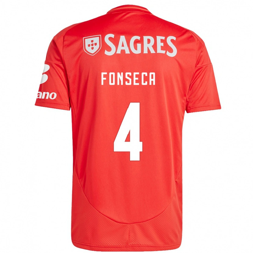 Danxen Kinder João Fonseca #4 Rot Weiß Heimtrikot Trikot 2024/25 T-Shirt Schweiz