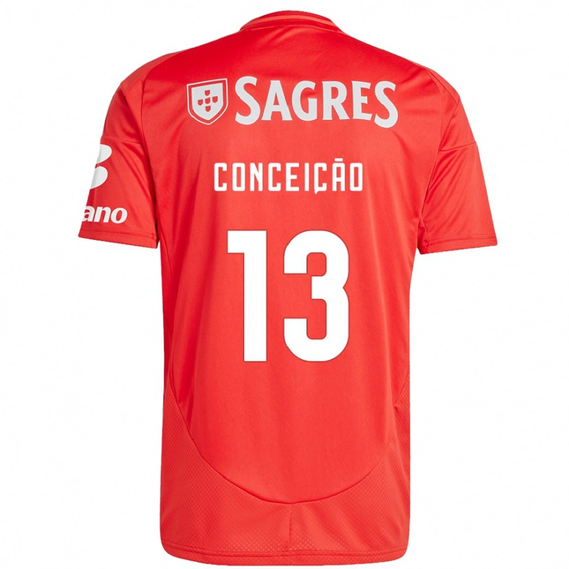 Danxen Kinder João Conceição #13 Rot Weiß Heimtrikot Trikot 2024/25 T-Shirt Schweiz