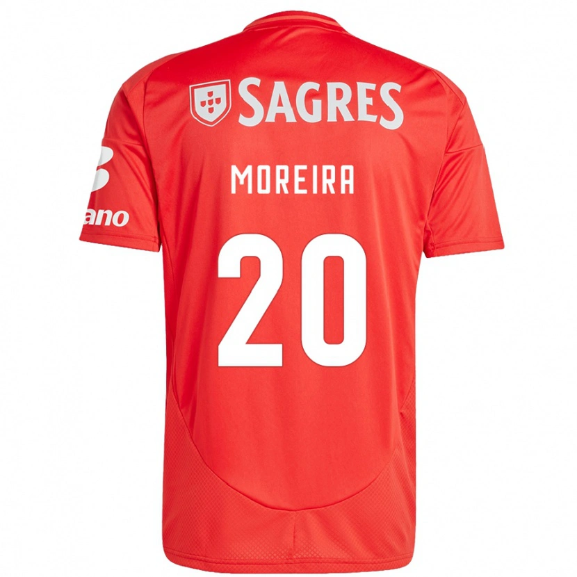 Danxen Kinder André Moreira #20 Rot Weiß Heimtrikot Trikot 2024/25 T-Shirt Schweiz