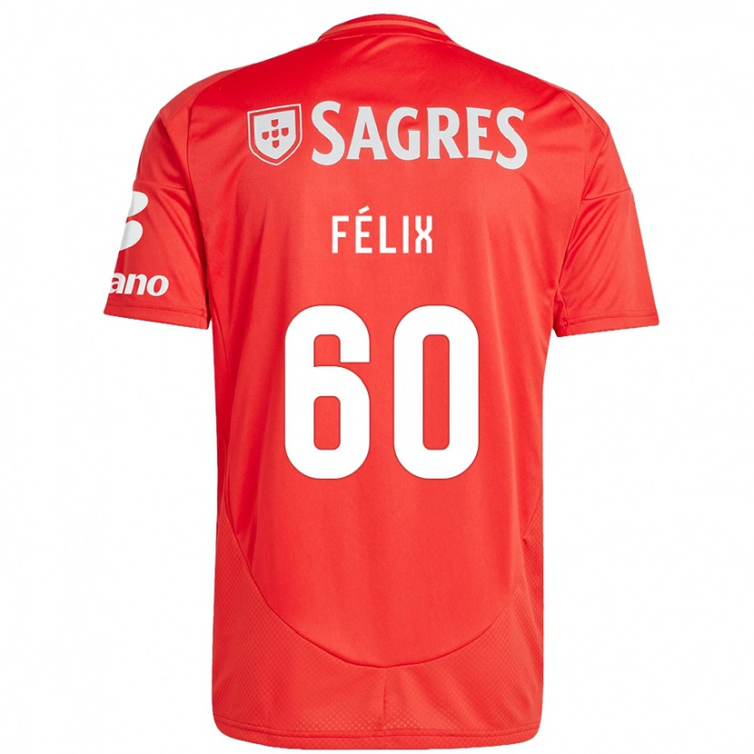 Danxen Kinder Nuno Félix #60 Rot Weiß Heimtrikot Trikot 2024/25 T-Shirt Schweiz