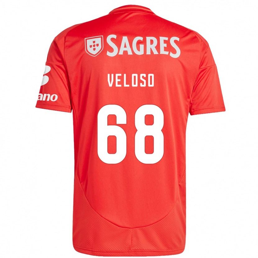 Danxen Kinder João Veloso #68 Rot Weiß Heimtrikot Trikot 2024/25 T-Shirt Schweiz