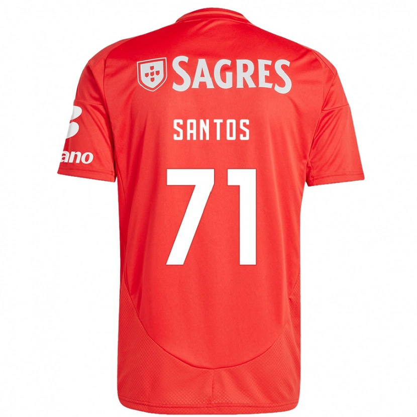 Danxen Kinder Leandro Santos #71 Rot Weiß Heimtrikot Trikot 2024/25 T-Shirt Schweiz