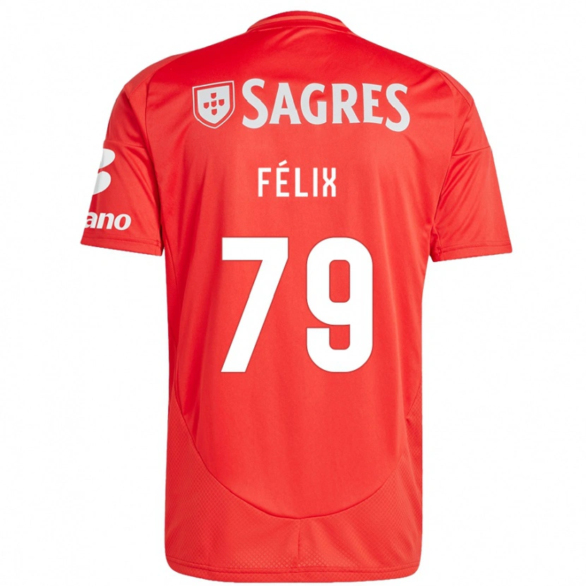 Danxen Kinder Hugo Félix #79 Rot Weiß Heimtrikot Trikot 2024/25 T-Shirt Schweiz