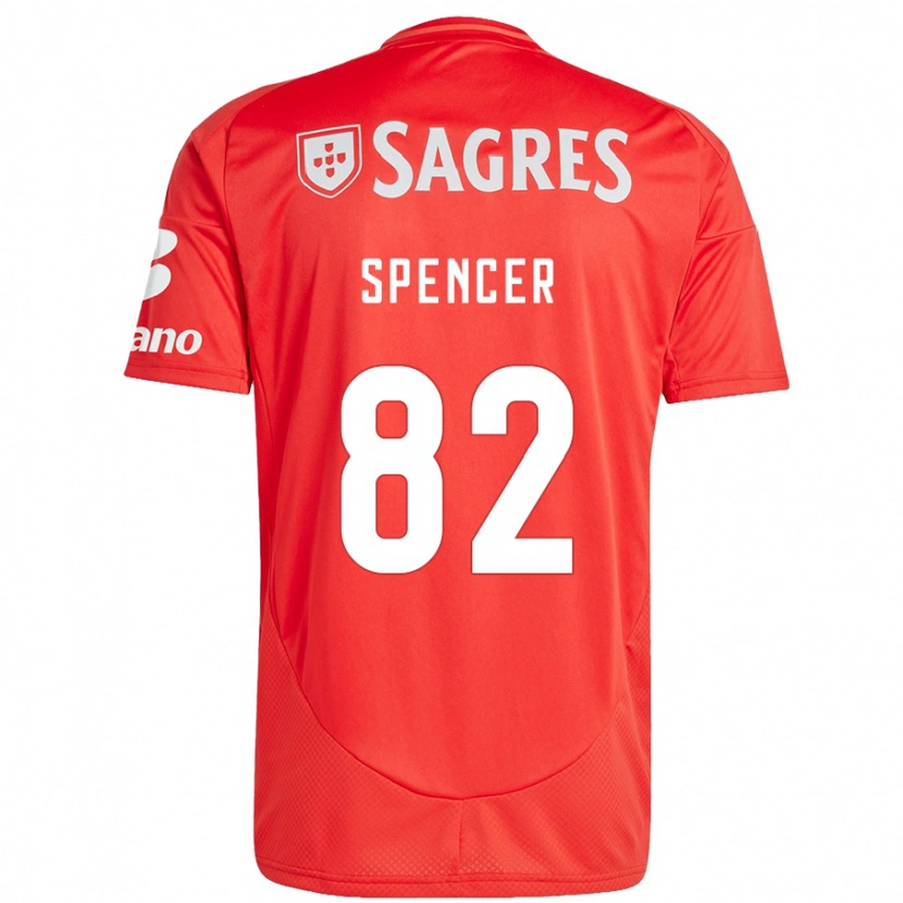 Danxen Kinder Diogo Spencer #82 Rot Weiß Heimtrikot Trikot 2024/25 T-Shirt Schweiz