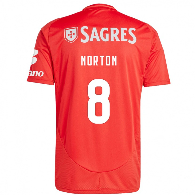 Danxen Kinder Andreia Norton #8 Rot Weiß Heimtrikot Trikot 2024/25 T-Shirt Schweiz