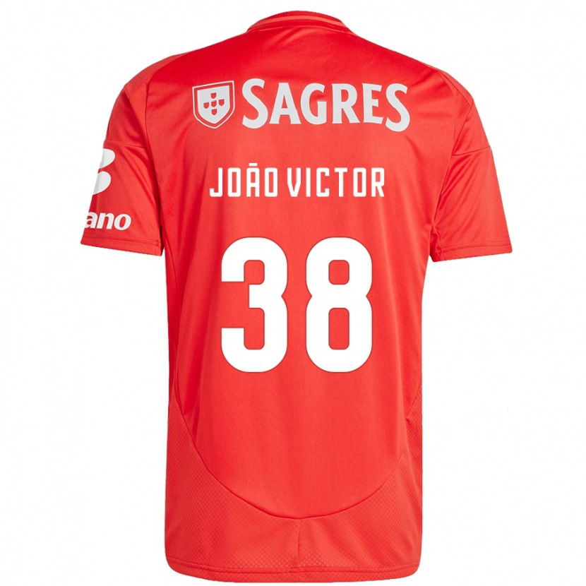 Danxen Kinder João Victor #38 Rot Weiß Heimtrikot Trikot 2024/25 T-Shirt Schweiz