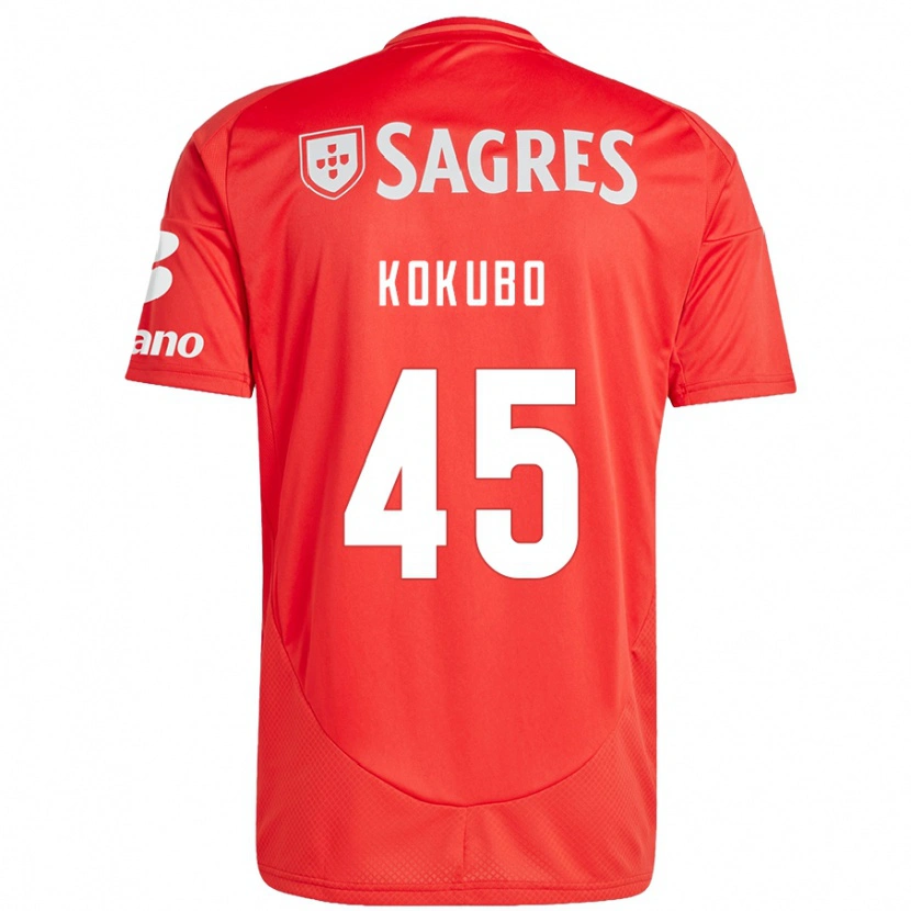 Danxen Kinder Leo Kokubo #45 Rot Weiß Heimtrikot Trikot 2024/25 T-Shirt Schweiz