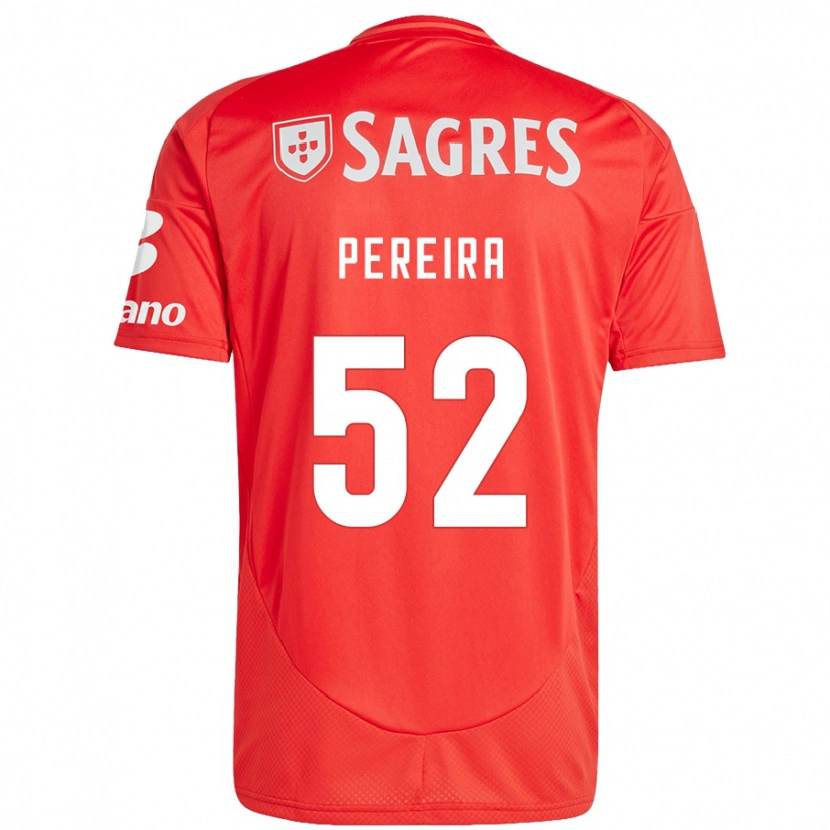 Danxen Kinder Henrique Pereira #52 Rot Weiß Heimtrikot Trikot 2024/25 T-Shirt Schweiz