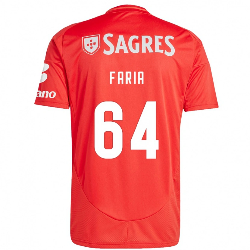 Danxen Kinder Hugo Faria #64 Rot Weiß Heimtrikot Trikot 2024/25 T-Shirt Schweiz