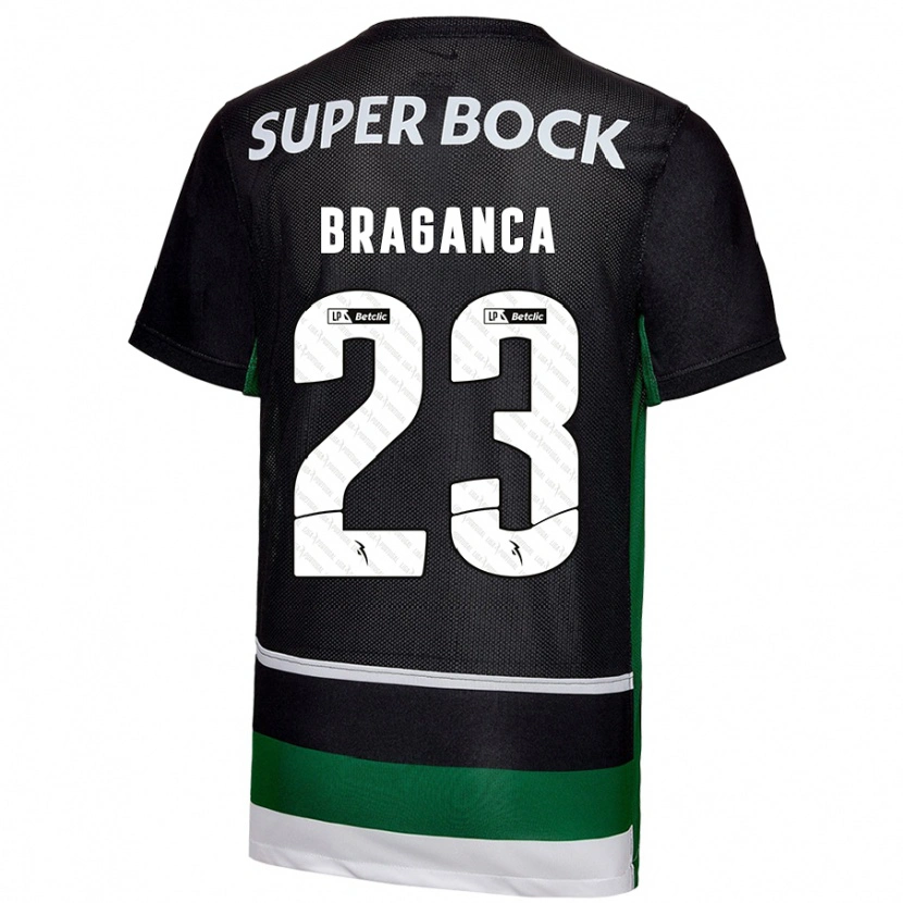 Danxen Kinder Daniel Bragança #23 Schwarz Weiß Grün Heimtrikot Trikot 2024/25 T-Shirt Schweiz