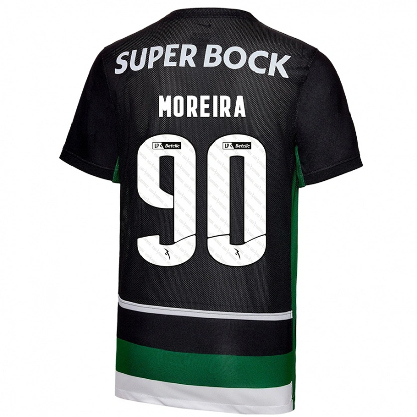 Danxen Kinder Afonso Moreira #90 Schwarz Weiß Grün Heimtrikot Trikot 2024/25 T-Shirt Schweiz