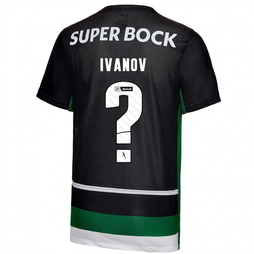 Danxen Kinder David Ivanov #0 Schwarz Weiß Grün Heimtrikot Trikot 2024/25 T-Shirt Schweiz