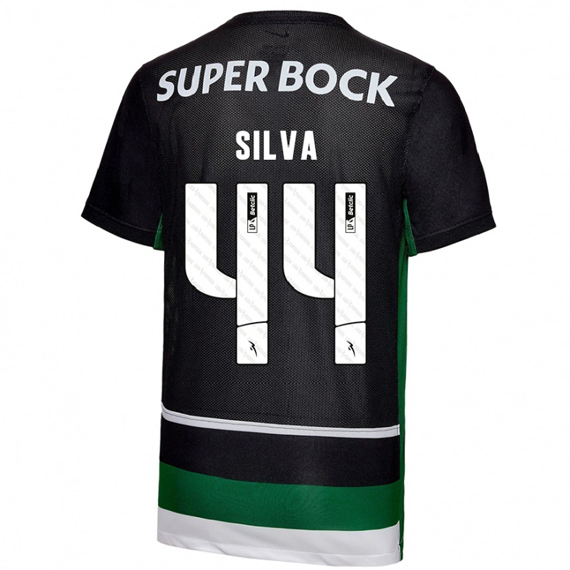 Danxen Kinder Pedro Silva #44 Schwarz Weiß Grün Heimtrikot Trikot 2024/25 T-Shirt Schweiz