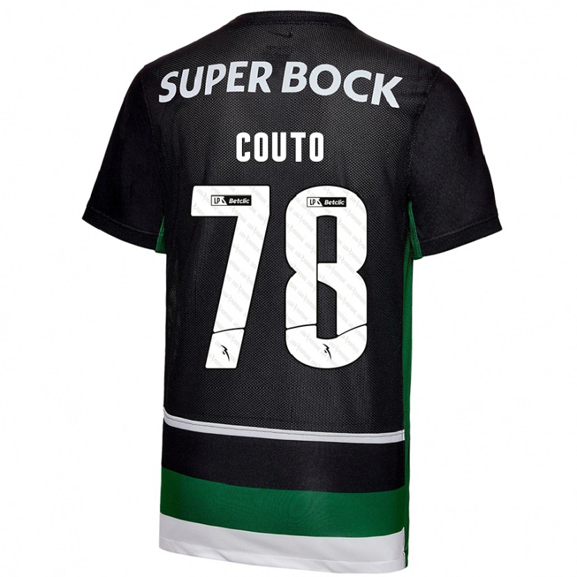 Danxen Kinder Mauro Couto #78 Schwarz Weiß Grün Heimtrikot Trikot 2024/25 T-Shirt Schweiz