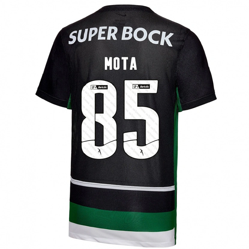 Danxen Kinder Rafael Mota #85 Schwarz Weiß Grün Heimtrikot Trikot 2024/25 T-Shirt Schweiz