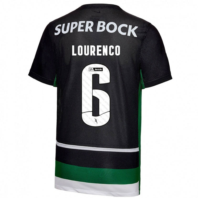 Danxen Kinder Bruna Lourenço #6 Schwarz Weiß Grün Heimtrikot Trikot 2024/25 T-Shirt Schweiz