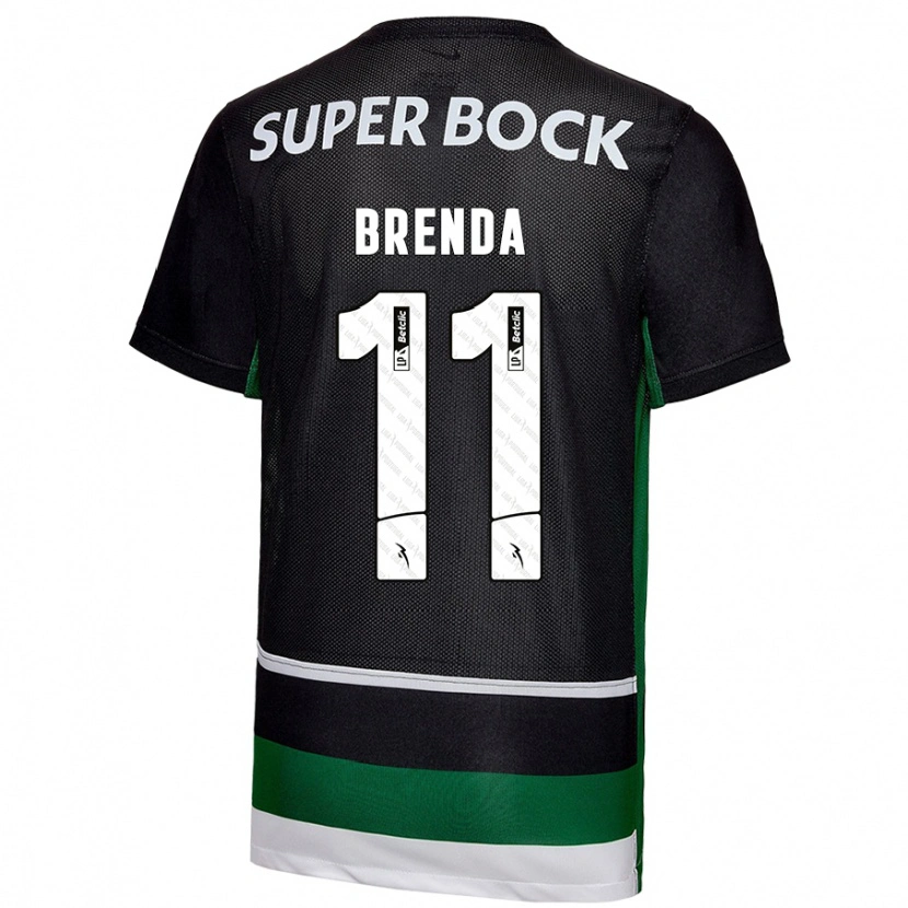 Danxen Kinder Brenda Pérez Soler #11 Schwarz Weiß Grün Heimtrikot Trikot 2024/25 T-Shirt Schweiz